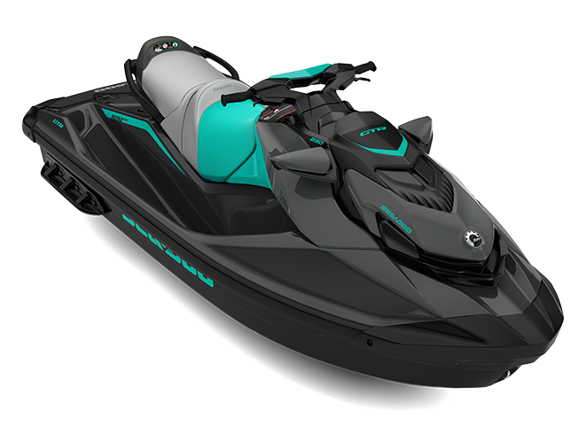 2026 Sea-Doo GTR 230 personal watercraft with Eclipse Black / Reef Blue colors