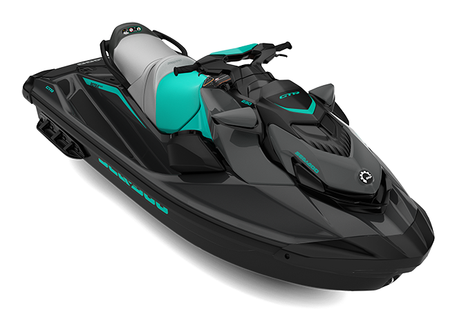 2027 Sea-Doo GTR 230 personal watercraft with Eclipse Black / Reef Blue colors