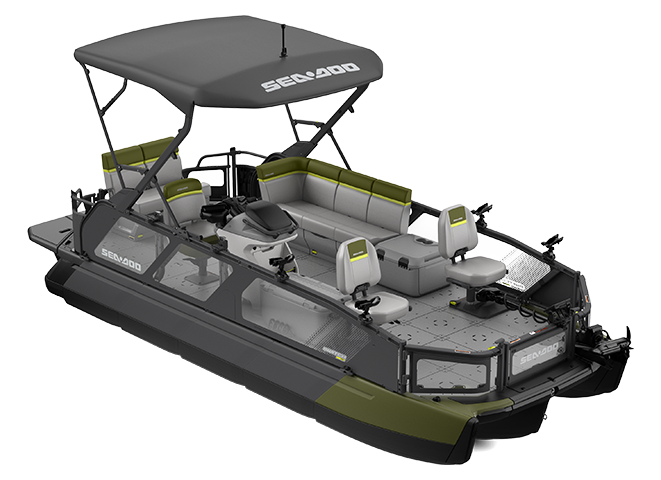 2027 Sea-Doo Switch Fish 300 Olive Night pontoon boat