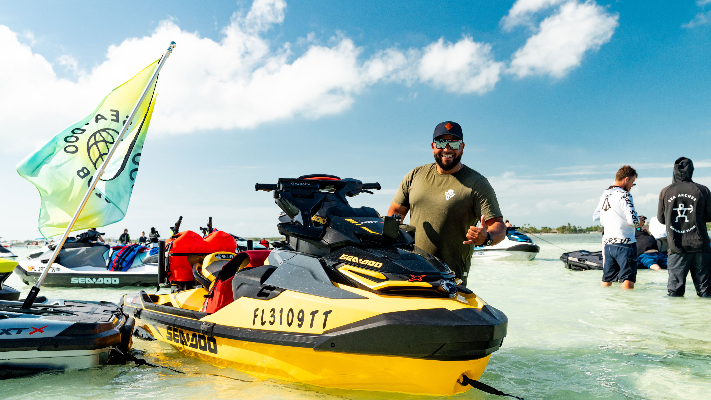 Vesijettiharrastaja Sea-Doo Social Club -tapahtuman aikana