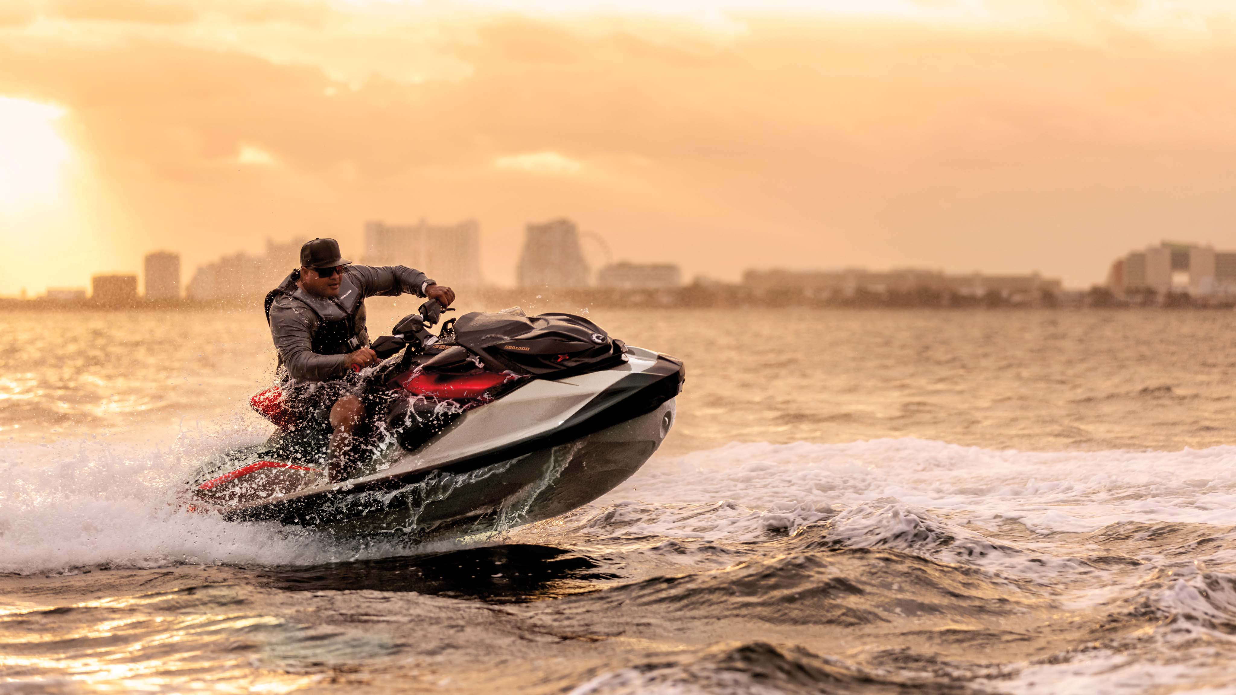 Man turning with the Sea-Doo RXP-X