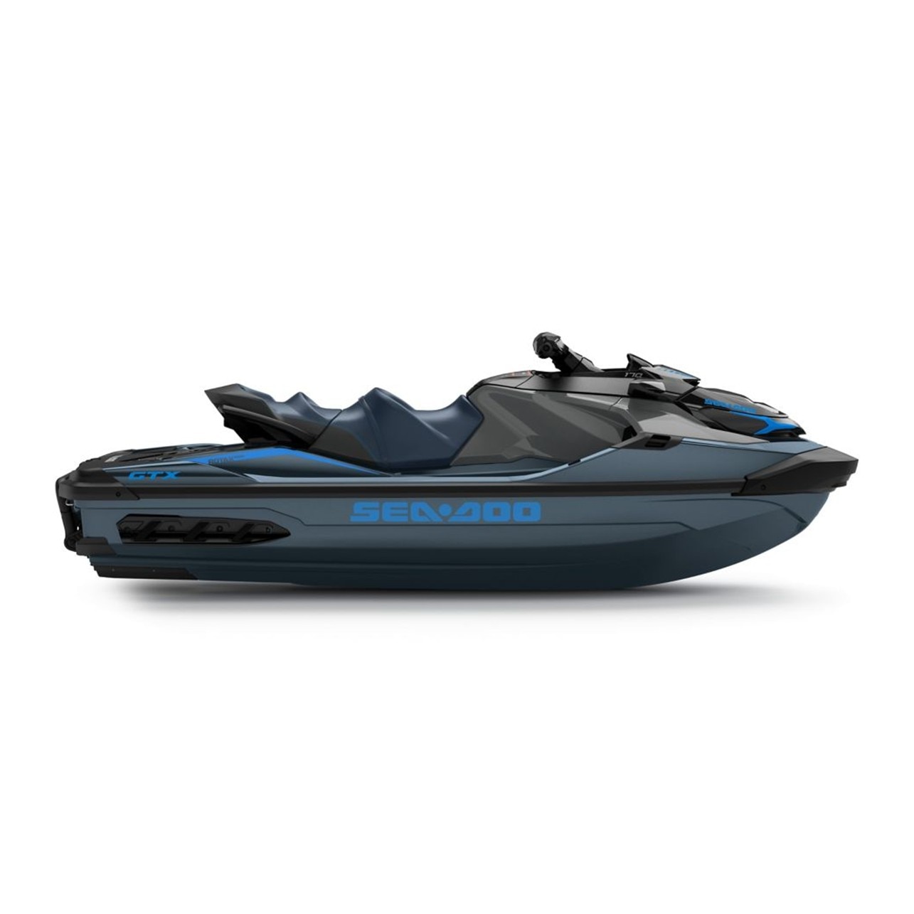 Moto aquática Sea-Doo GTX 230 2026, com vista lateral. Imagem de studio. 