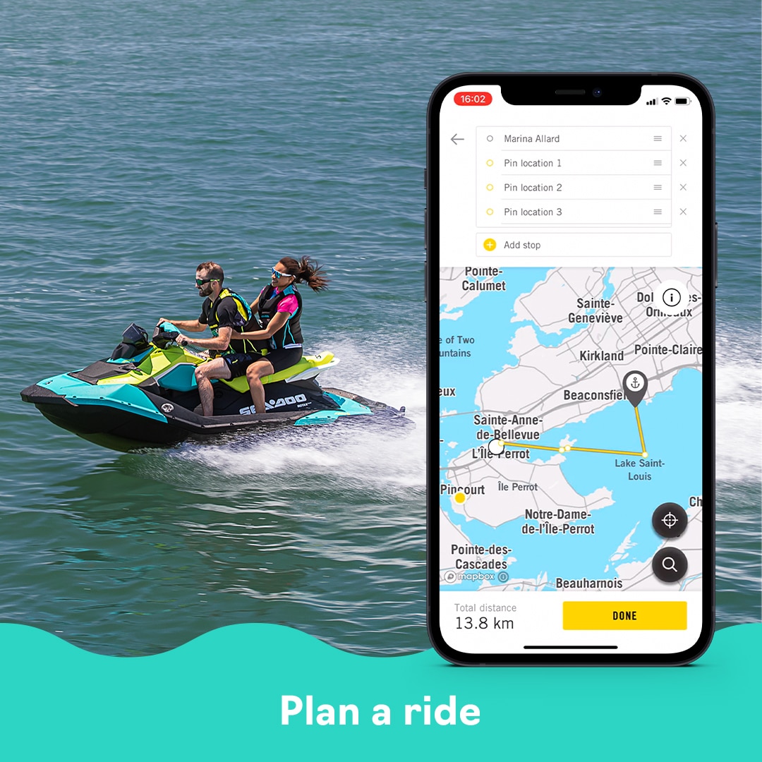 Plan a ride with BRP GO!