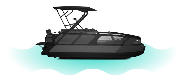 Dune pontoon black sale