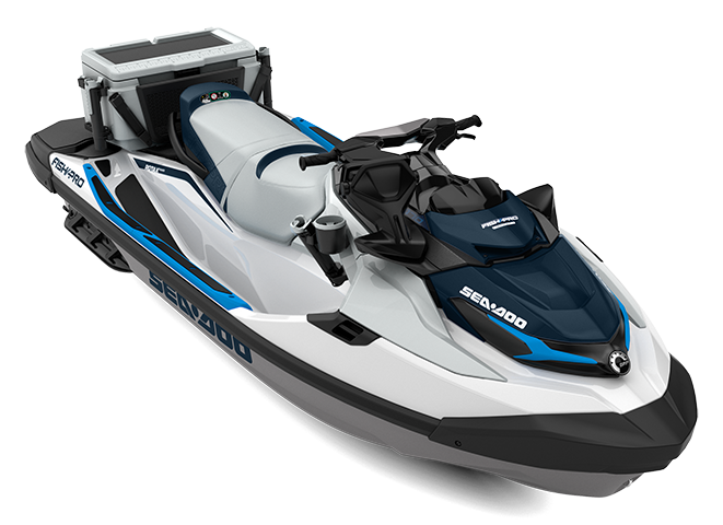 2022 Sea-Doo Fish Pro Sport 170 without sound system - White / Gulfstream Blue
