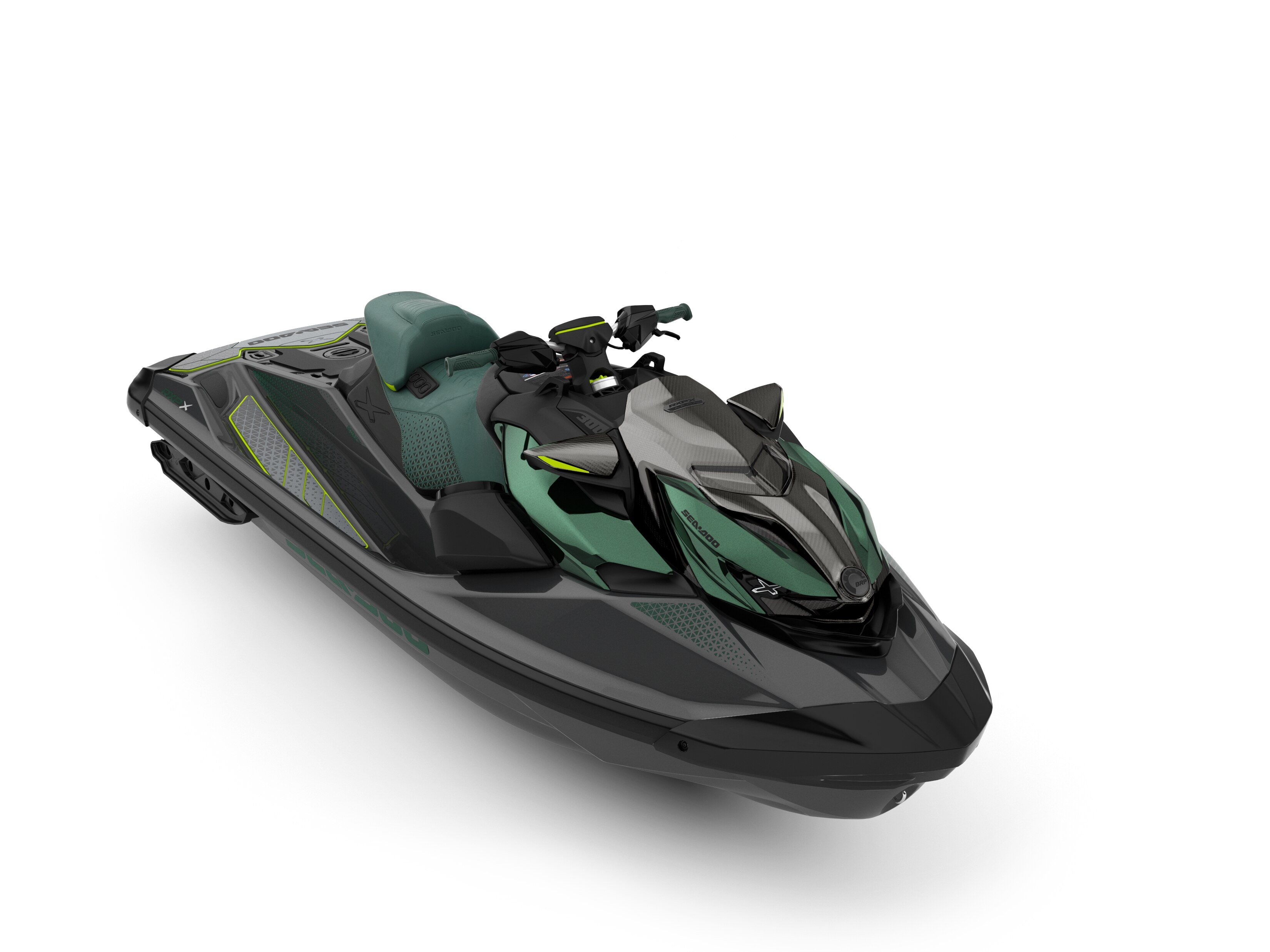 Daniel Ricciardo and Anthony Radetic on a dock with a Sea-Doo PWC in the background