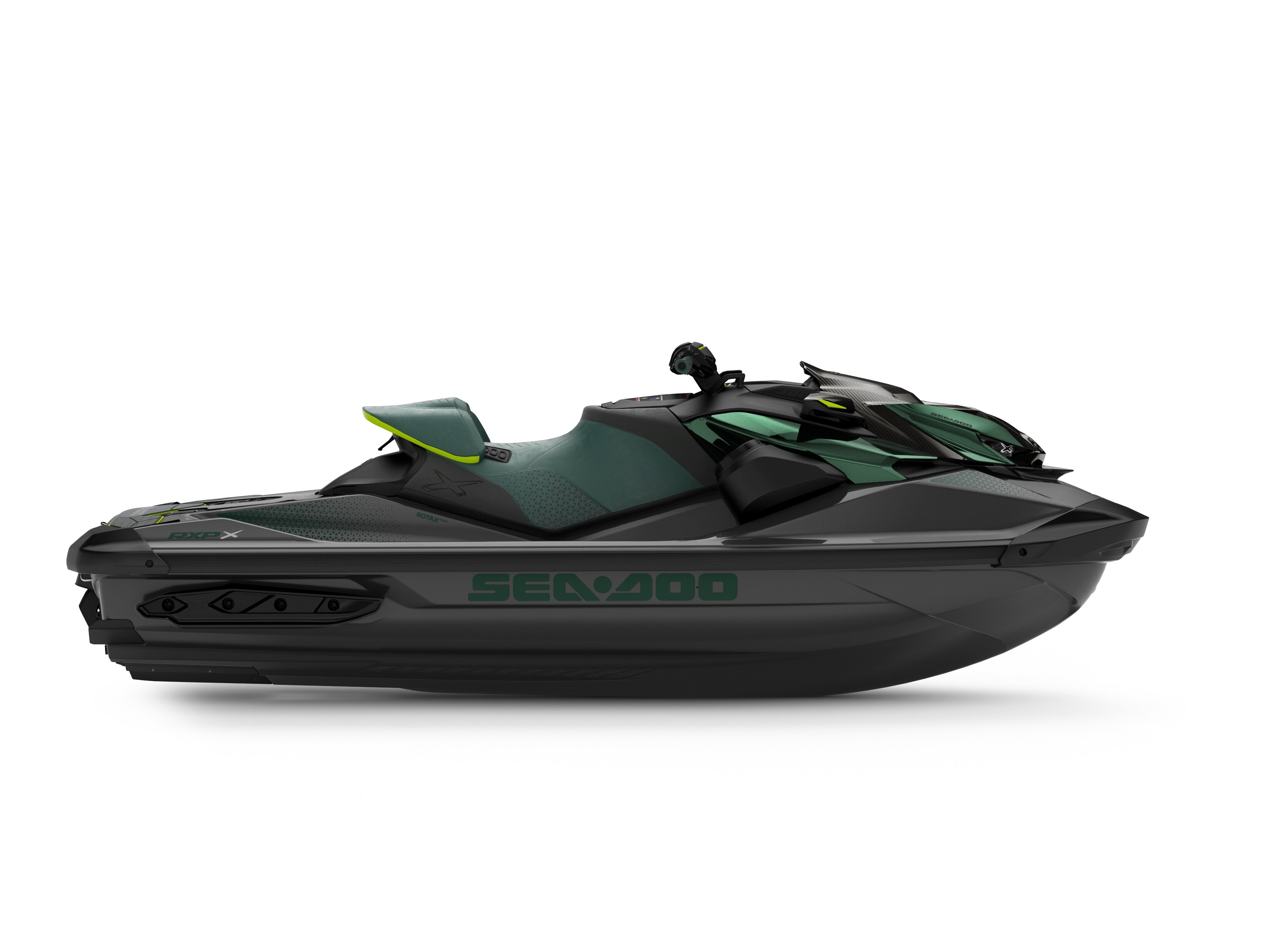 Daniel Ricciardo sitting on his Sea-Doo personal watercraft