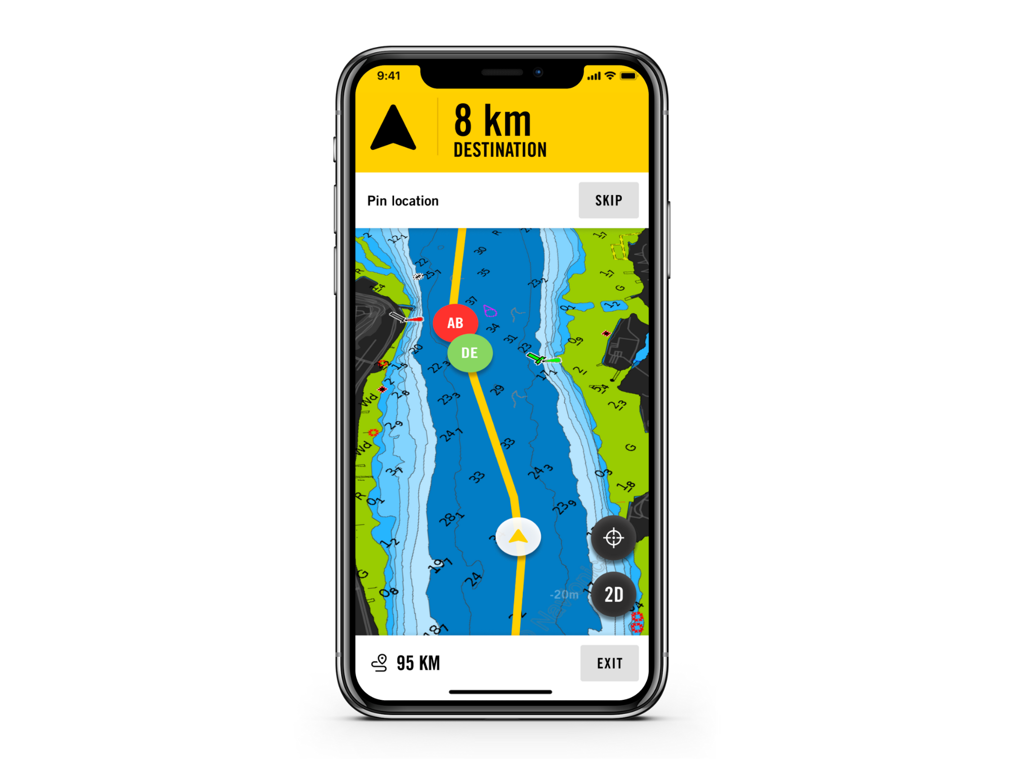 Navigating using the BRP GO! app on your mobile device
