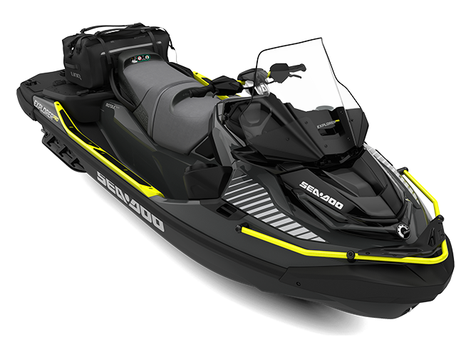 Sea-Doo Fish Pro Scout 130 2022 sans système de son - Blanc / Bleu Gulfstream