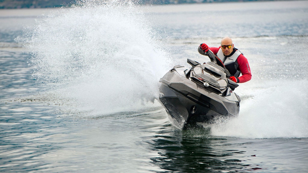 Man riding a Sea-Doo RTX-T 300