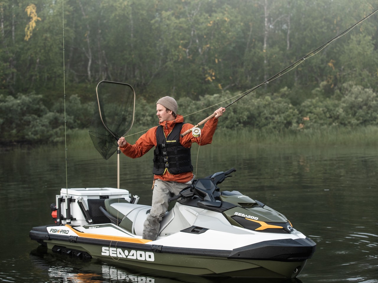 Explore new opportunities with a PWC designed for fishing