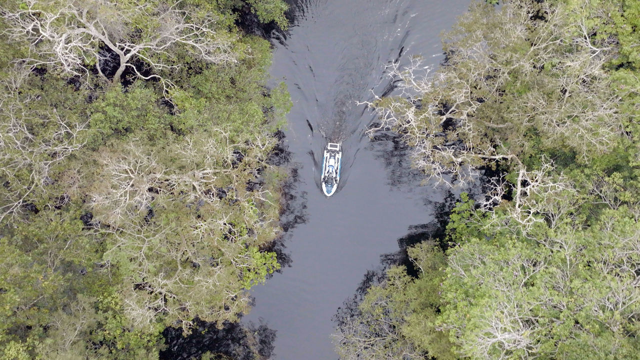 Bird view of Fernando Zor on his Sea-doo FishPro